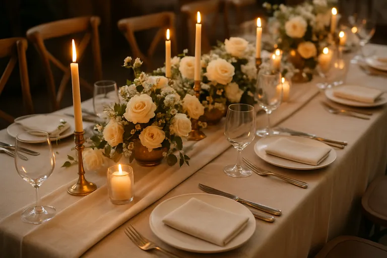 Onmisbare elementen voor je bruiloft tafeldecoratie