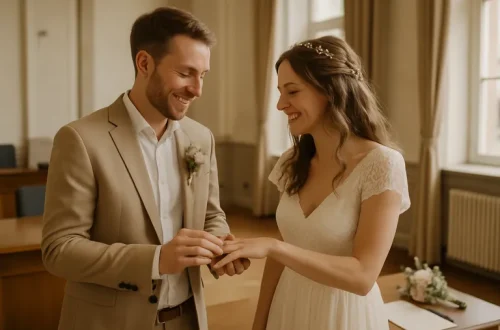 Romantiek en eenvoud in het gemeentehuis: trouwen met persoonlijke accenten