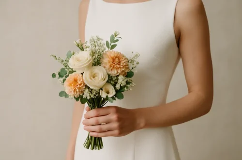 Subtiele elegantie: het handzame bruidsboeket dat je look laat stralen