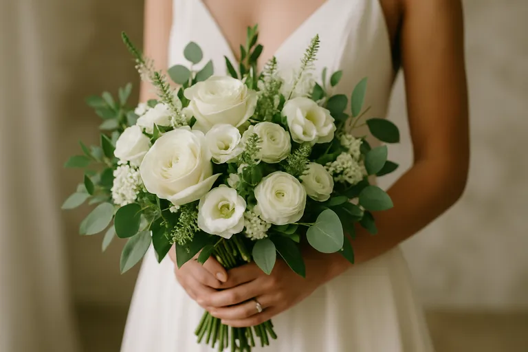 Waarom kiezen voor een bruidsboeket wit groen