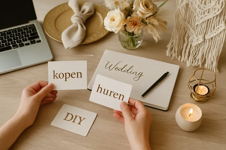 Materialen en keuzes: kopen, huren of DIY