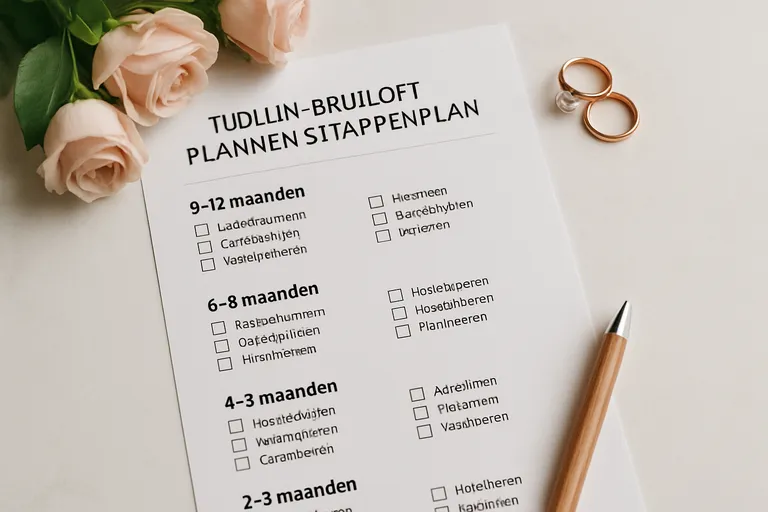 Tijdlijn: bruiloft plannen stappenplan